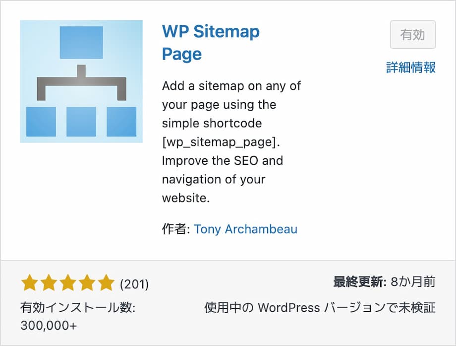 WP Sitemap Page